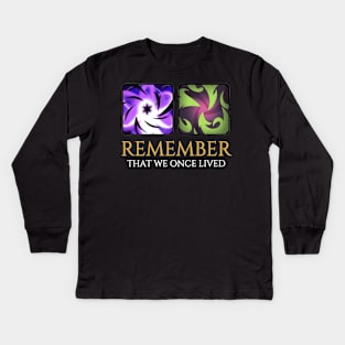 Remember Lost Skills (Summoner Version) [FFXIV] Kids Long Sleeve T-Shirt